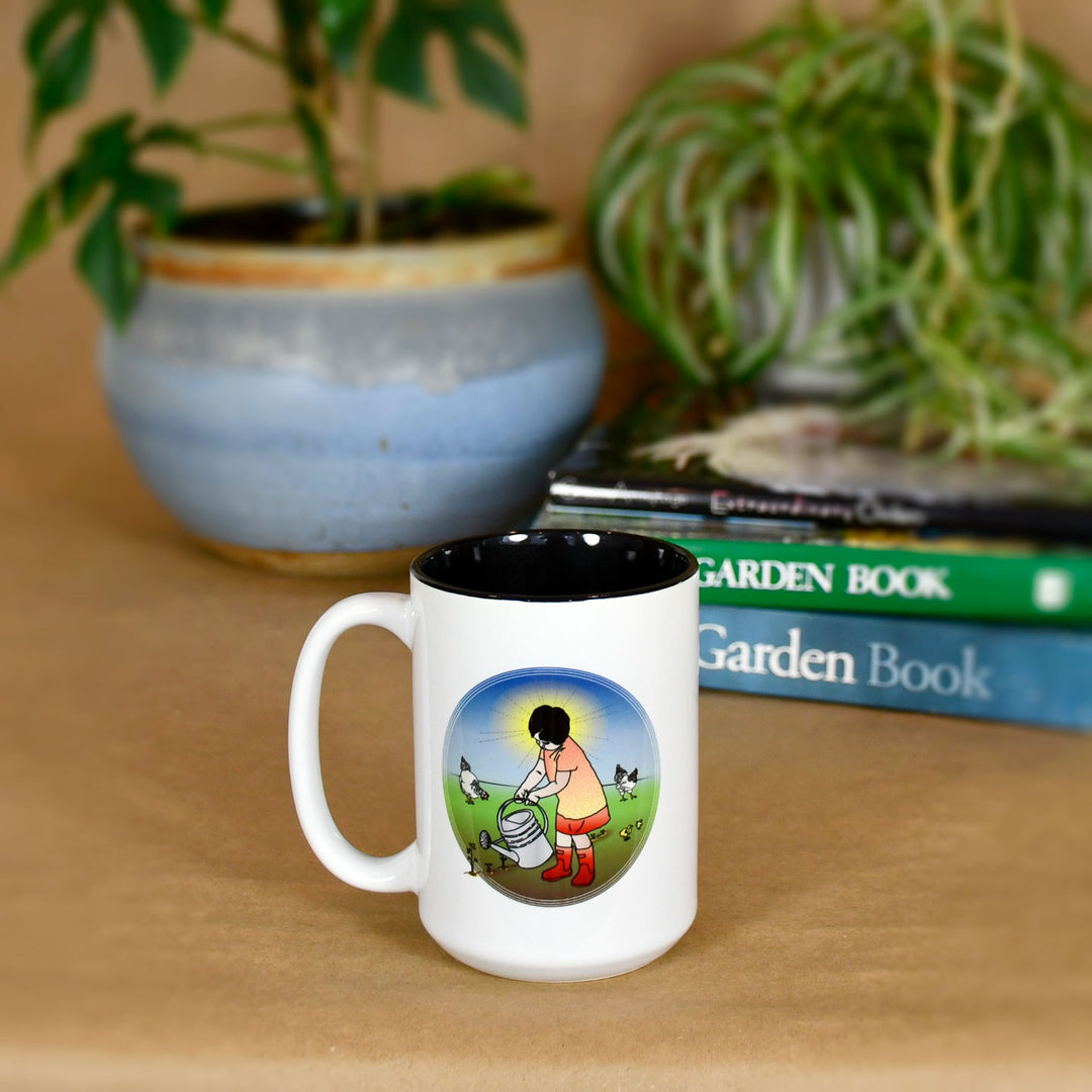 Girl in the Garden 15oz Mug - Seattle Sundries - Mugs 