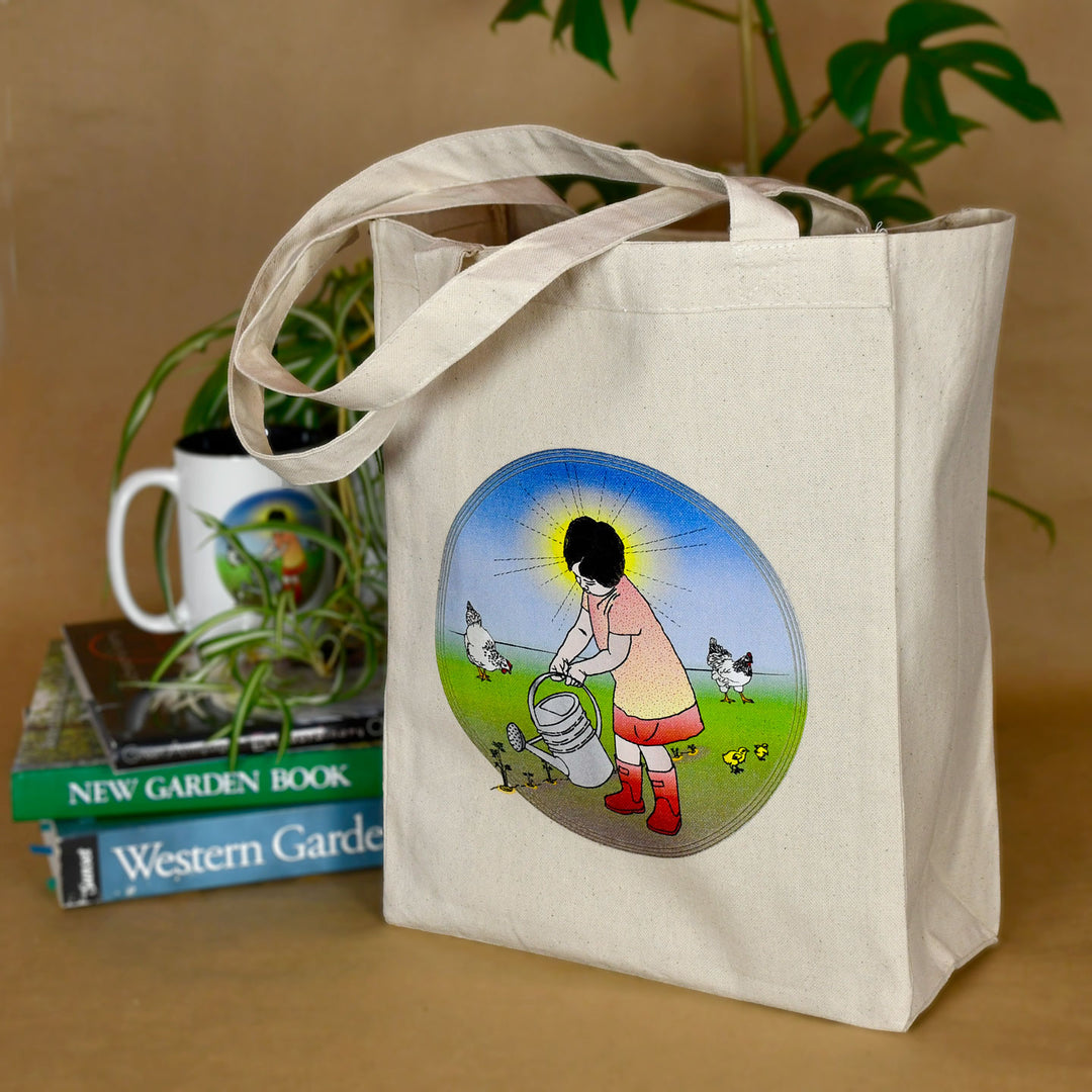 Girl in the Garden Tote Bag - Seattle Sundries -  
