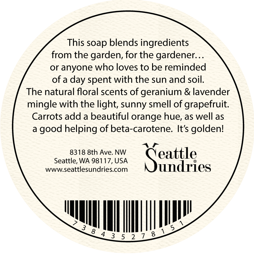 Gardener's Gold Soap - Seattle Sundries - Soap