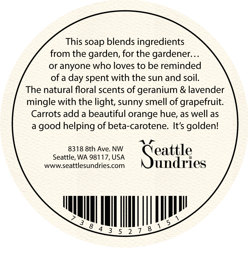 Gardener's Gold Soap - Seattle Sundries - Soap 