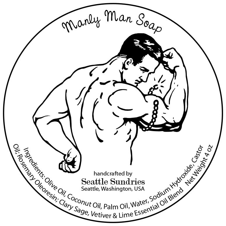 Manly Man Soap Refill - Seattle Sundries - Soap