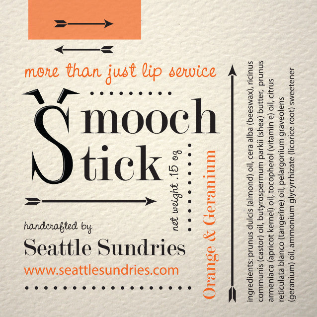 Orange & Geranium Smooch Stick - Seattle Sundries - Lip Balm
