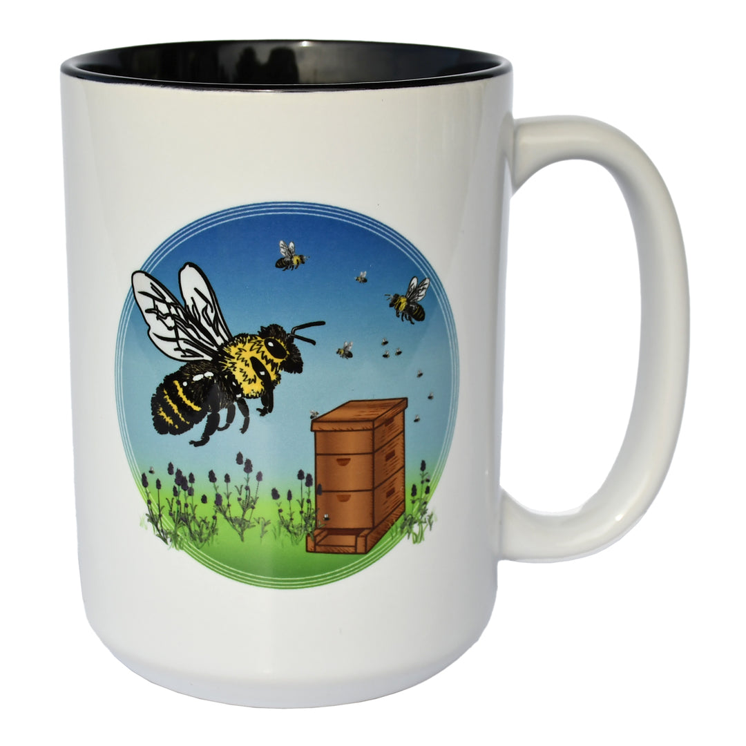 Honey Bee 15oz Mug - Seattle Sundries - Mugs 