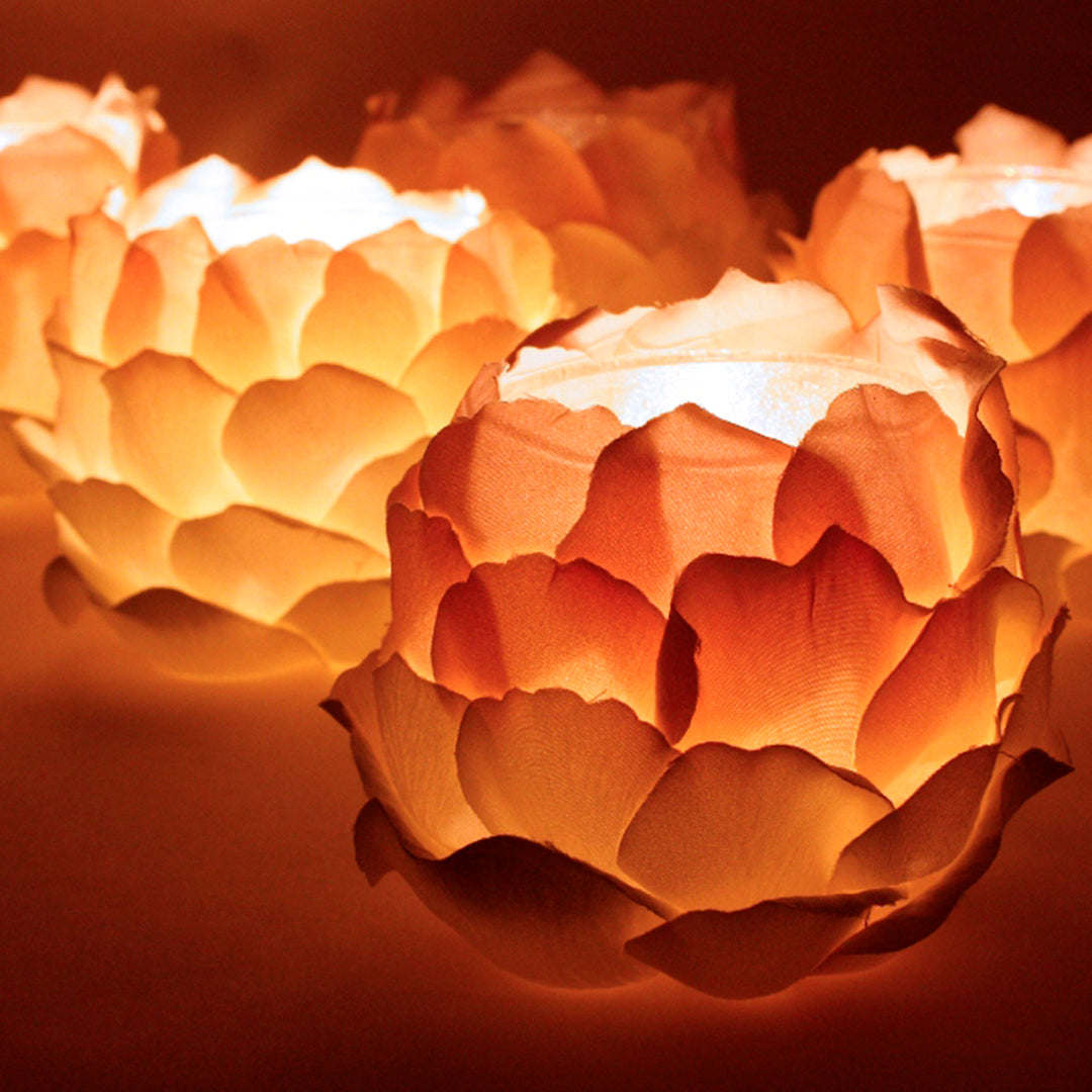 How To: Easy Fabric Flower Petal Votives