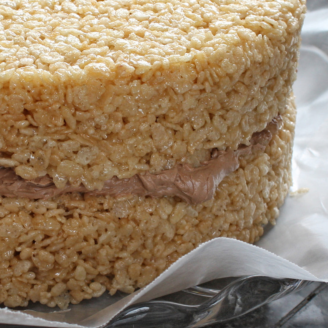 Rice Krispie Treat Surprise Cake