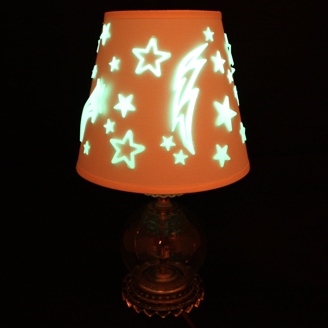 How To: Glow in the Dark Star Lamp Shade