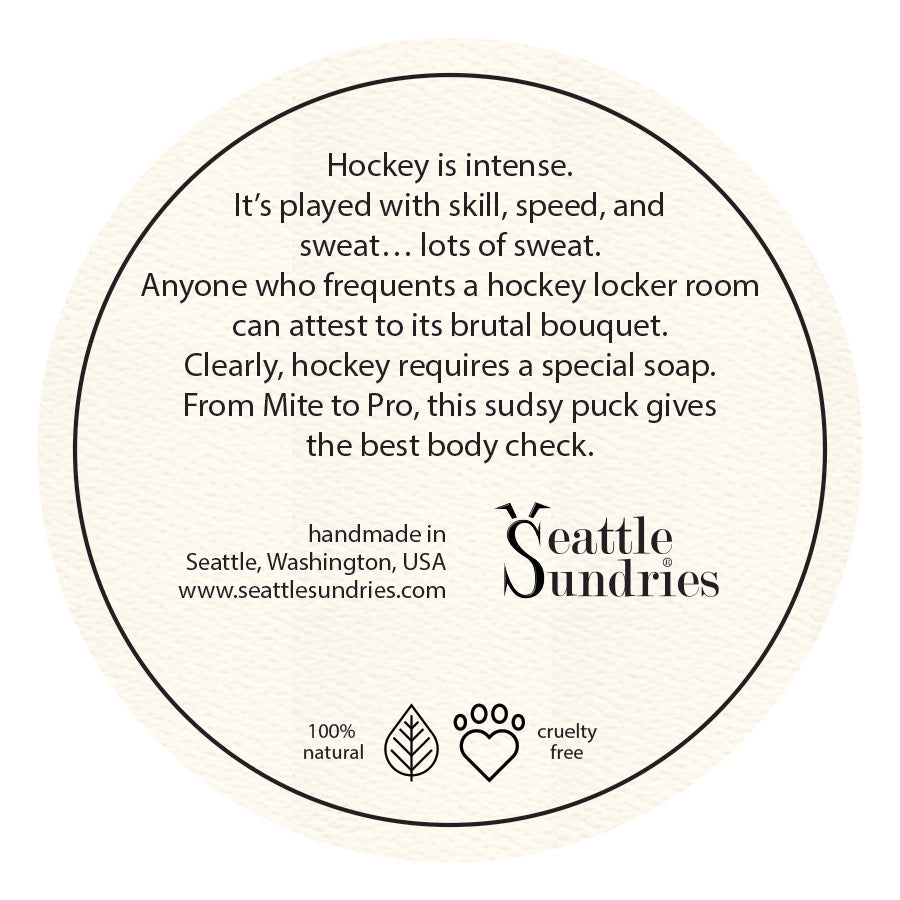 For the Love of Hockey Puck Soap - Seattle Sundries - Soap 