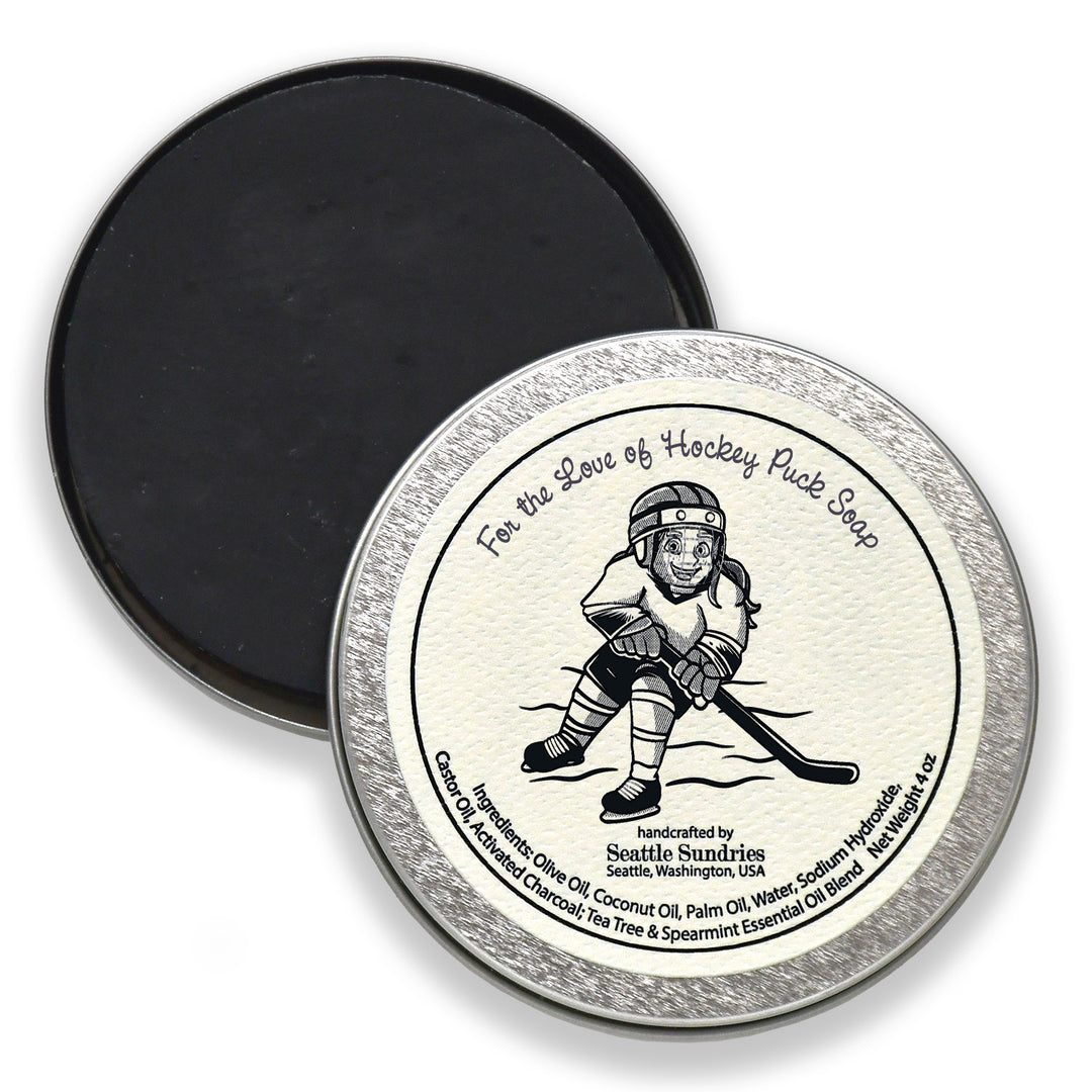 For the Love of Hockey Puck Soap - Seattle Sundries - Soap 