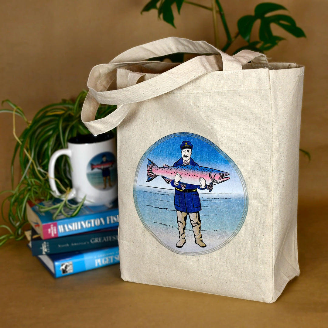 Fish Tale Tote Bag - Seattle Sundries -  