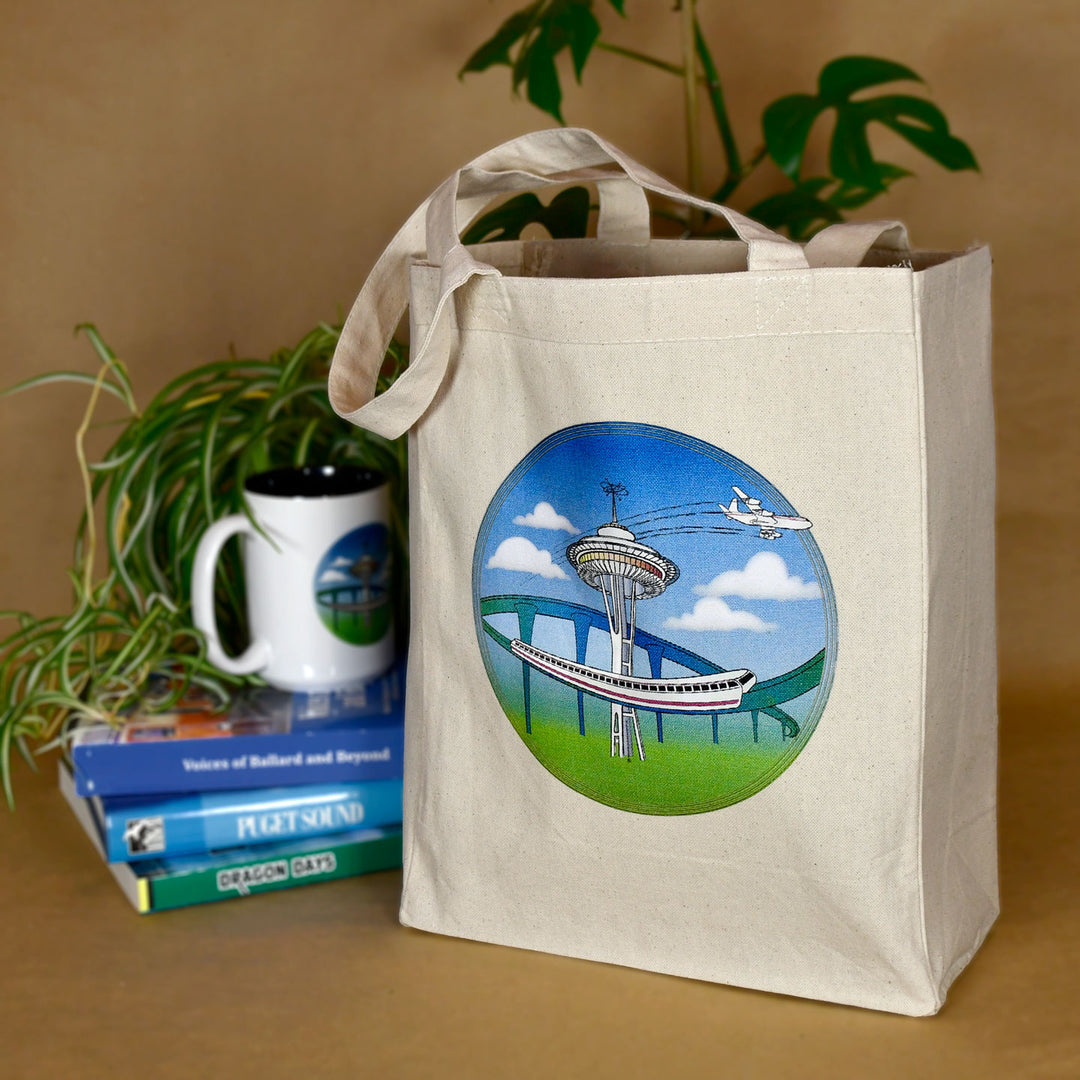 Jet City Shopping Tote Bag - Seattle Sundries -  