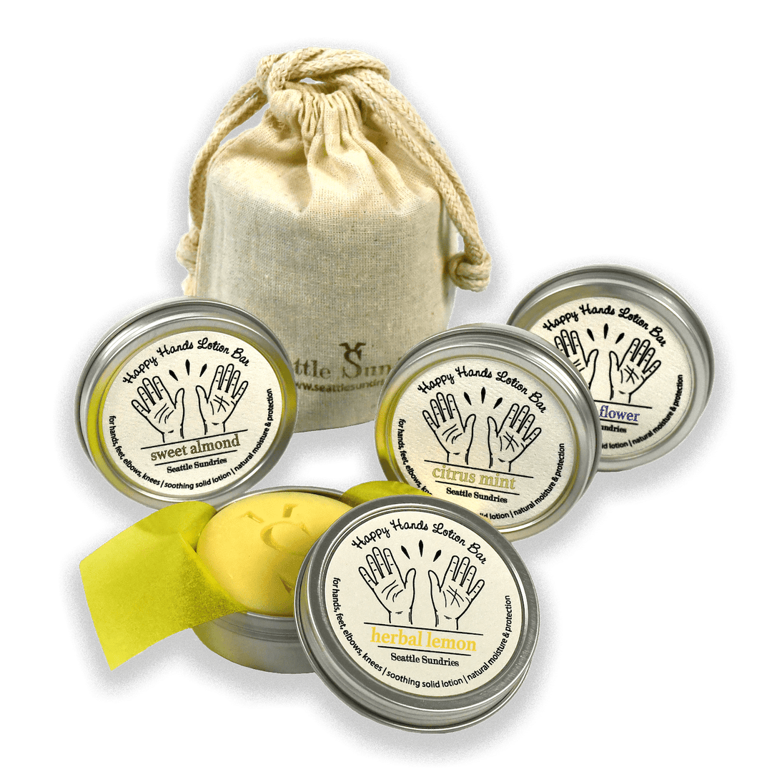 Happy Hands Lotion Bar Gift Set - Seattle Sundries - Solid Lotion 