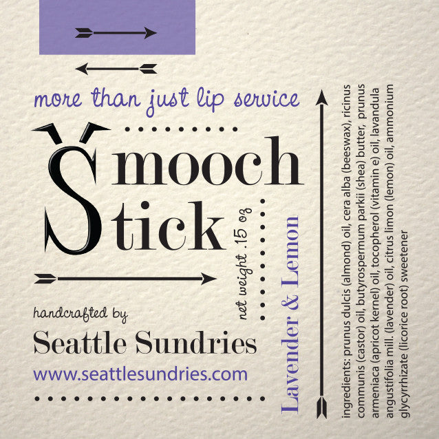 Lavender & Lemon Smooch Stick - Seattle Sundries - Lip Balm 