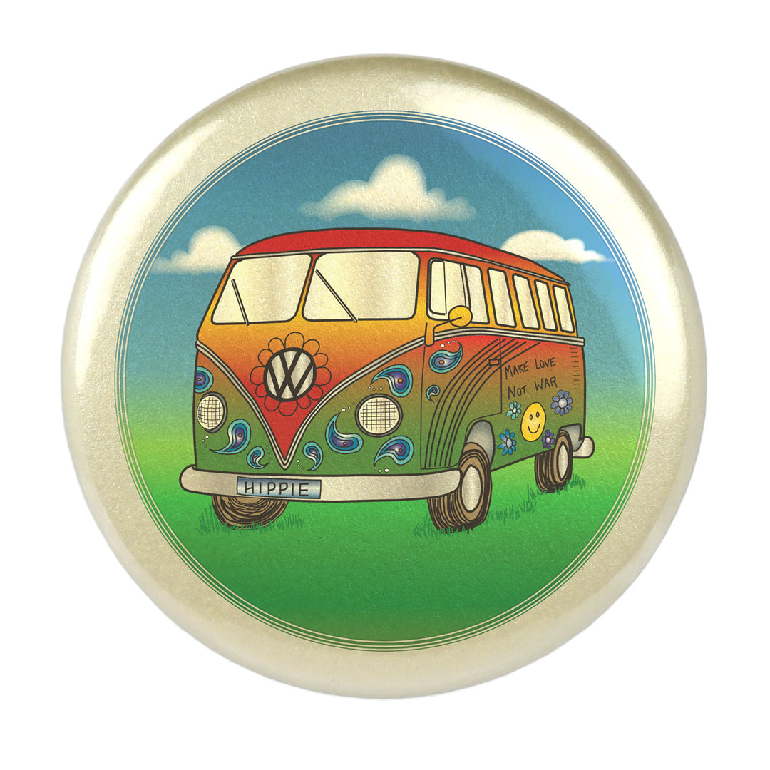 sturdy strong 2" inch refrigerator magnet Seattle PNW Washington State VW Volkswagen camper camping bus van hippie fun