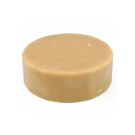 Old School Shave soap wet puck almond tallow traditional bar