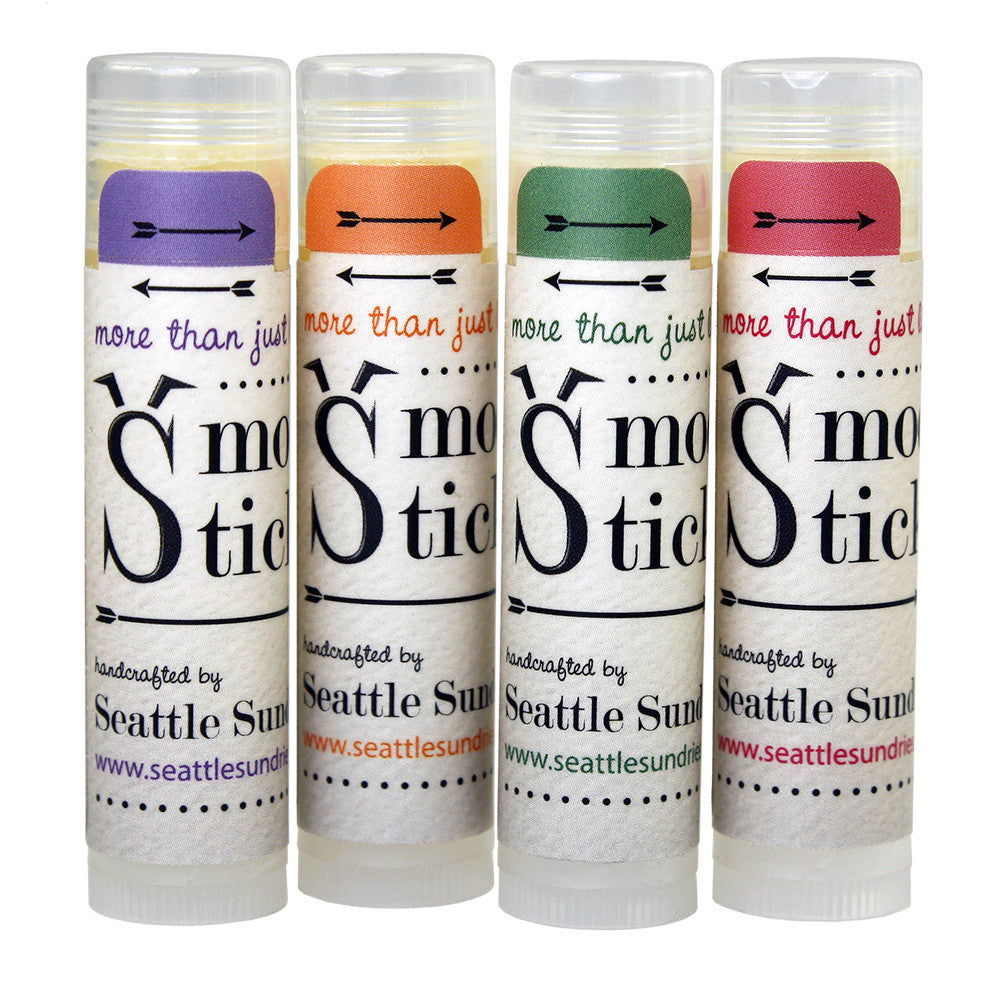 Smooch Stick® Lip Balms-lavender & lemon, spearmint & lime, pink grapefruit, orange & geranium
