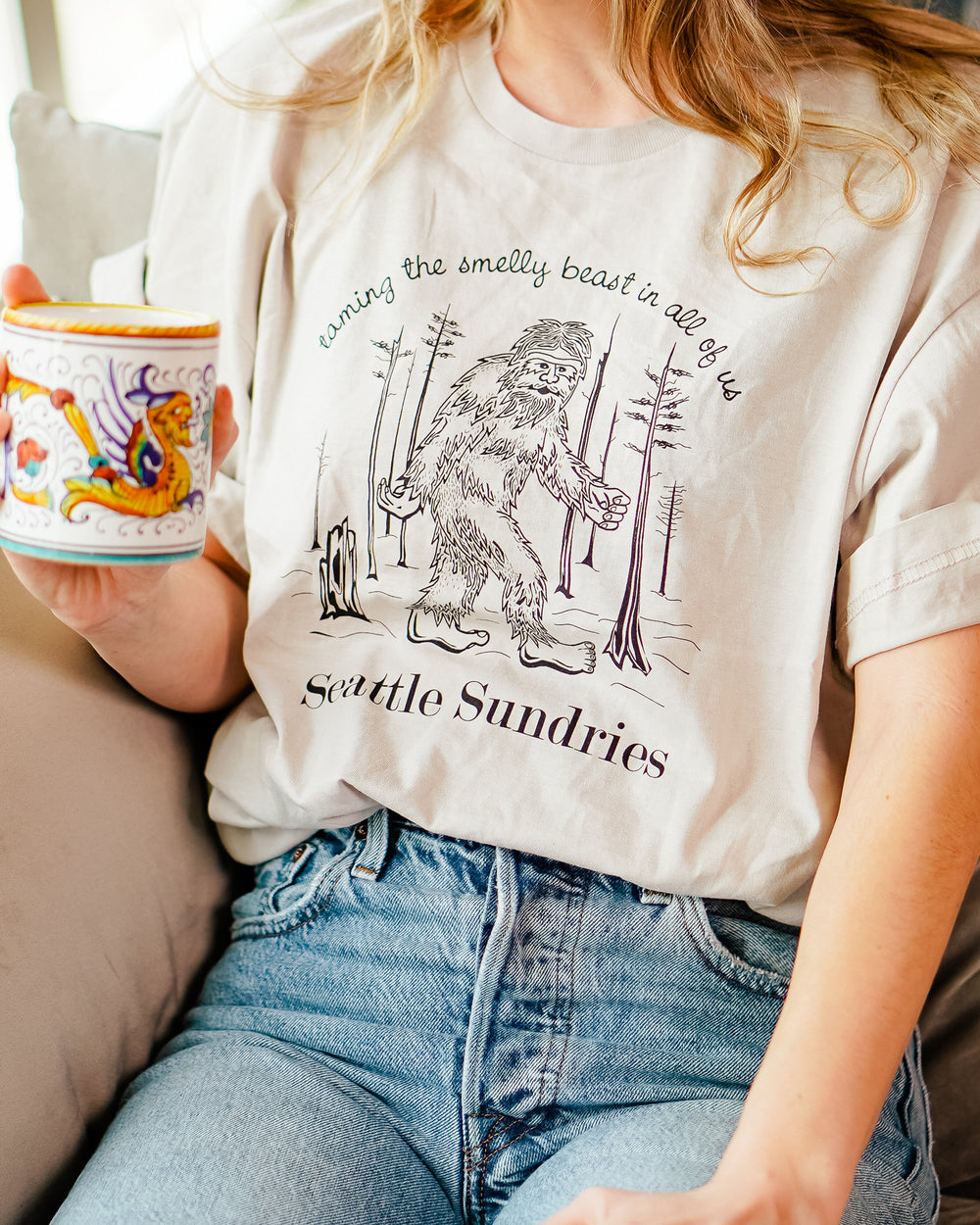 Seattle, PNW, Pacific Northwest Sasquatch Bigfoot t-shirt