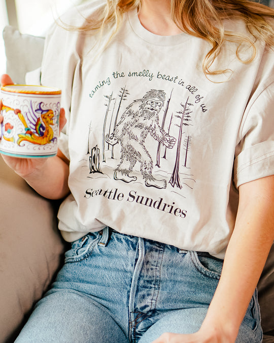 Seattle, PNW, Pacific Northwest Sasquatch Bigfoot t-shirt