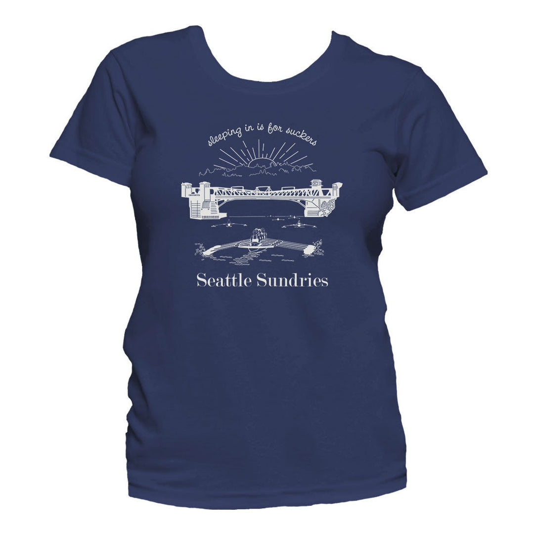 Rowing t-shirt women blue