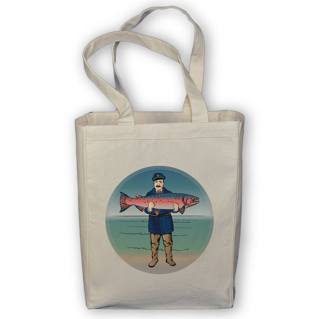 Fish Tale Tote Bag - Seattle Sundries -  