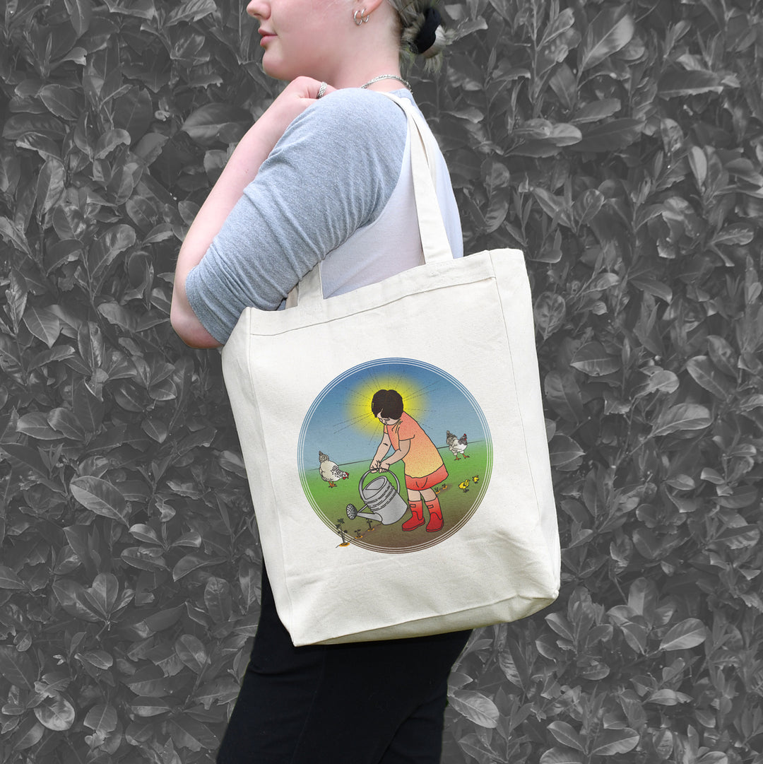 Girl in the Garden Tote Bag - Seattle Sundries -  