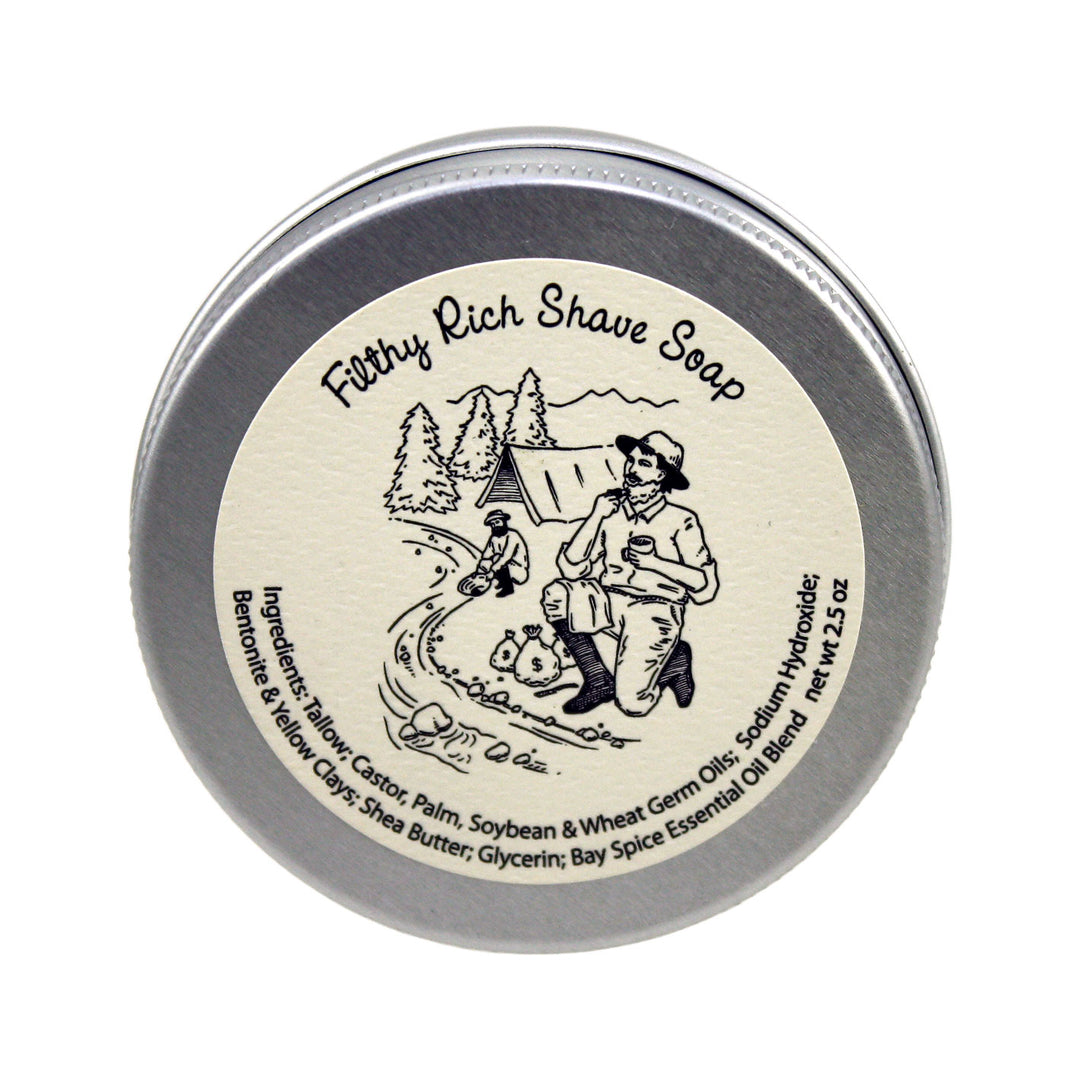 Filthy Rich Shave Soap - Seattle Sundries - Soap 