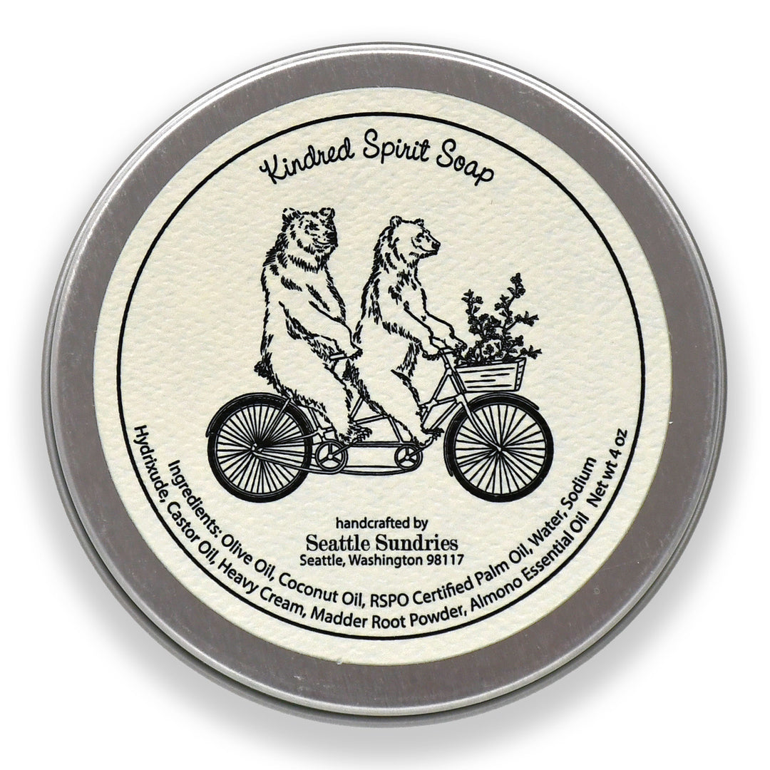 Kindred Spirit shower bar soap scented almond rich creamy gift idea best friend present spouse
