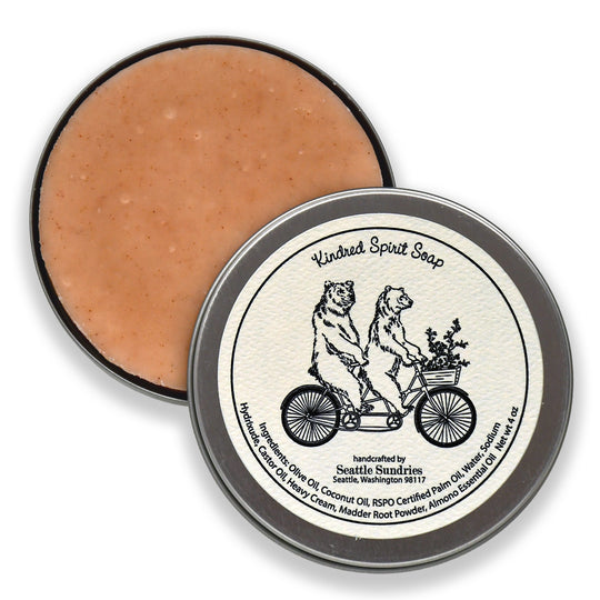 Seattle Sundries Almond Scented Sweet Cream Soap for Women & Men Handmade Bar Bike Gift.